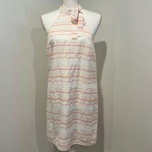ALI & JAY | Halter pink and white mini dress | Med